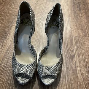 Fergalicious Eileen Platform Pump in Snakeskin